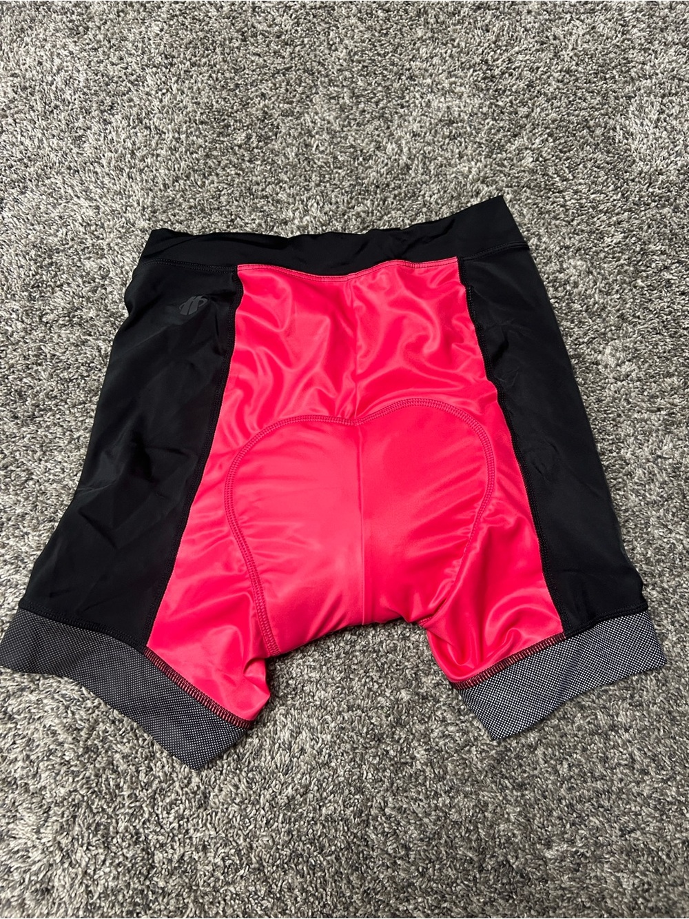 Hincapie Chromatic Cycling Shorts Large Black/Pink Padded Bike Athletic